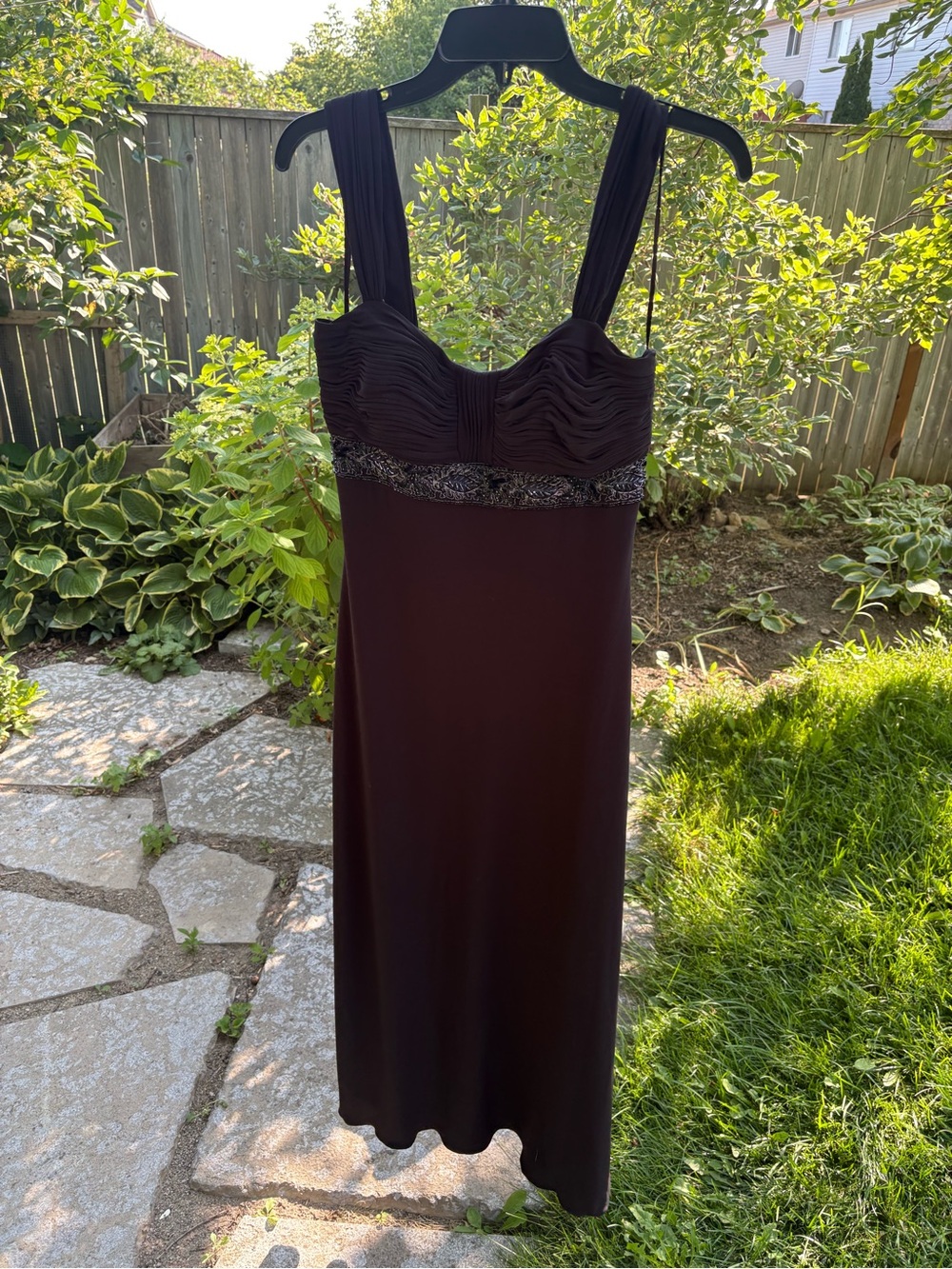 JS Boutique Black Pleated Strap Dress